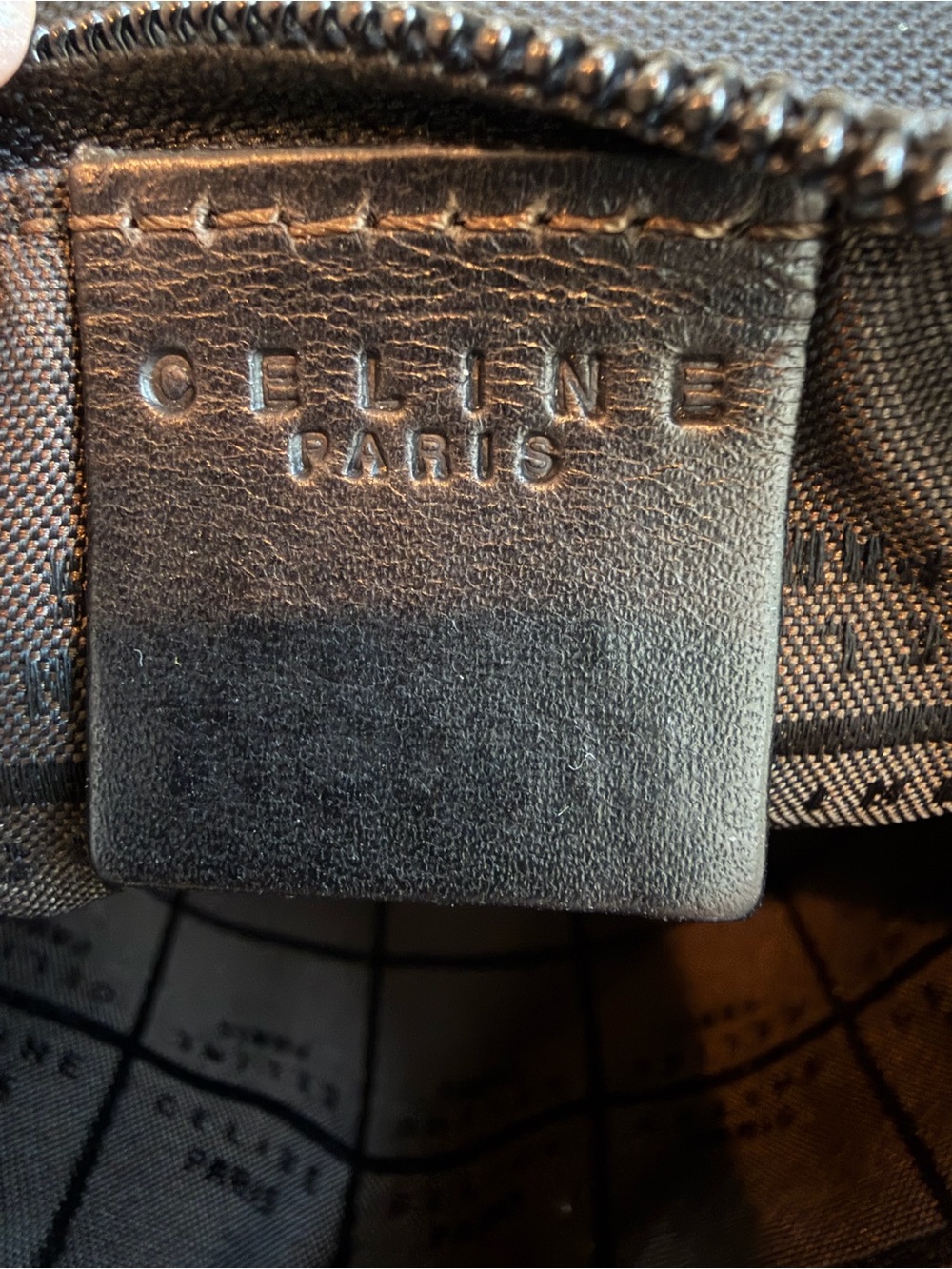Celine ‘ Textured Canvas Pouch’ - Picture 12 of 13